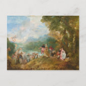 Pilgrimage naar Cythera The Embarkation for Cyther Briefkaart (Voorkant)