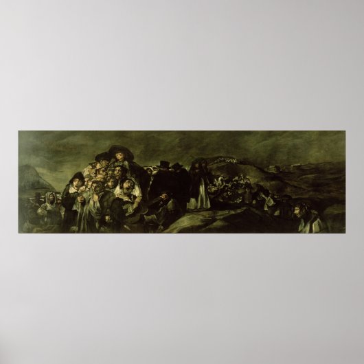 Pilgrimage to San Isidro's fontain, c.1821/3 Poster (Voorkant)