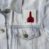 Pilgrimfles, Meissen, c.1710 Vierkante Button 5,1 Cm (In situ)