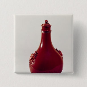 Pilgrimfles, Meissen, c.1710 Vierkante Button 5,1 Cm