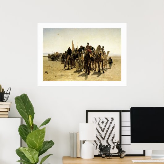 Pilgrims die naar Mecca gaan Poster (Thuiskantoor)