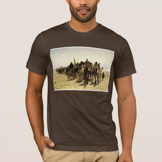 Pilgrims die naar Mecca gaan T-shirt (Voorkant)