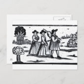 Pilgrims hebben de MayaBloem gevlogen Briefkaart (Voorkant / Achterkant)