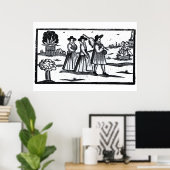Pilgrims hebben de MayaBloem gevlogen Poster (Thuiskantoor)
