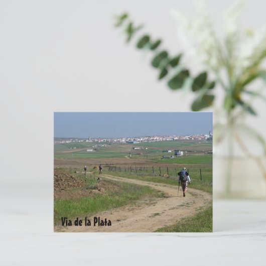 Pilgrims op het VdlP-Briefkaart Briefkaart (Staand voorkant)