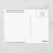 Pilgrims op weg naar de kerk briefkaart (Achterkant)