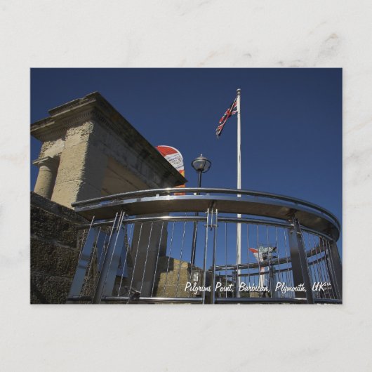 Pilgrims Point, Barbican, Plymouth briefkaart (Voorkant)