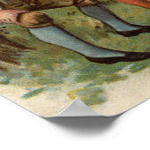 Pilgrims wijzen paaseieren uit poster (Hoek)