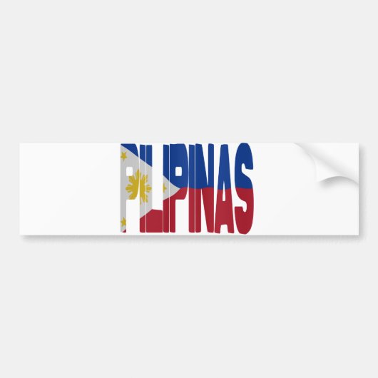 Pilipinas - Philippines Bumpersticker (Voorkant)
