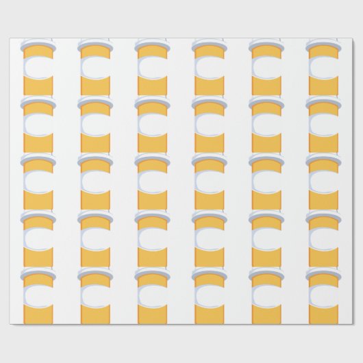 Pill Fles Cadeaupapier (Vlak)