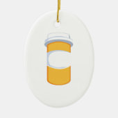 Pill Fles Keramisch Ornament (Voorkant)