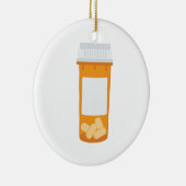 Pill Fles Keramisch Ornament (Rechts)