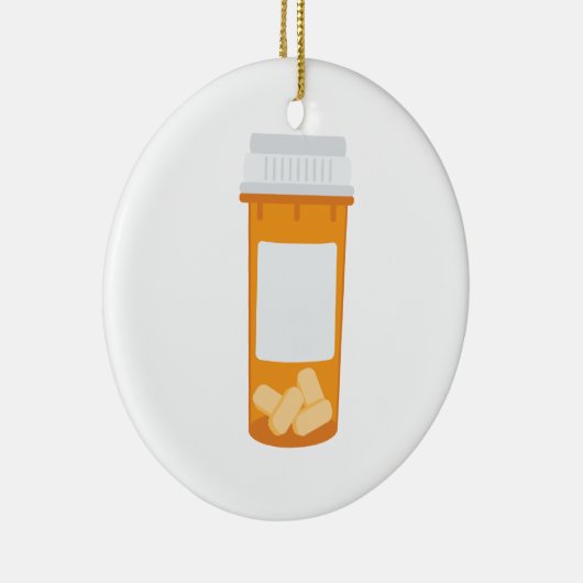 Pill Fles Keramisch Ornament (Rechts)