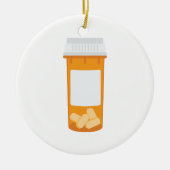 Pill Fles Keramisch Ornament (Voorkant)