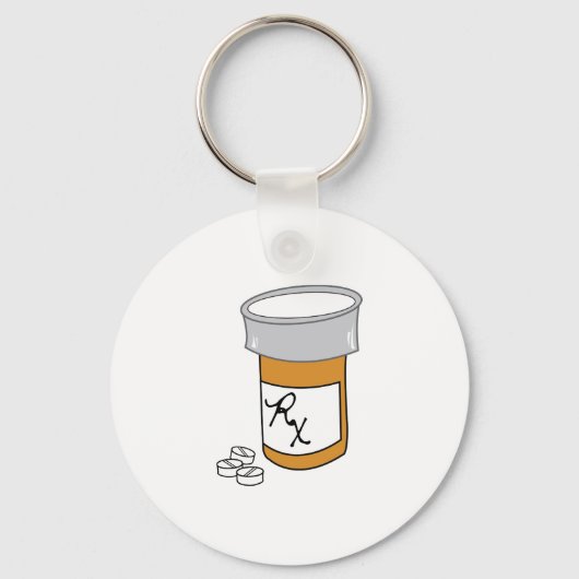 Pill Fles Sleutelhanger (Voorkant)