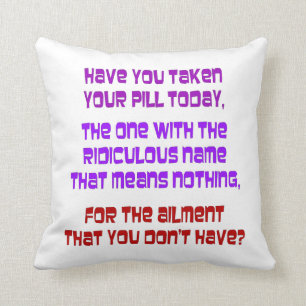 Pill Poppers PIllow Kussen