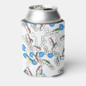 Pill Sprinkles Pattern Blikjeskoeler (Blikje Achterkant)