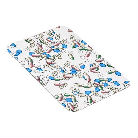 Pill Sprinkles Pattern Magneet (Rechterzijde)