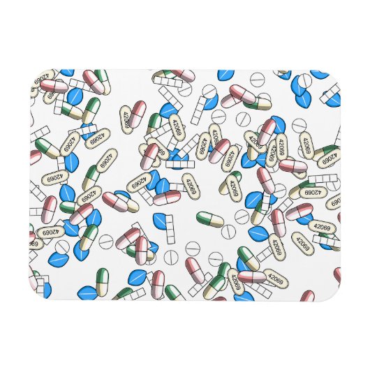 Pill Sprinkles Pattern Magneet (Horizontaal)
