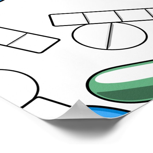 Pill Sprinkles Pattern Poster (Hoek)