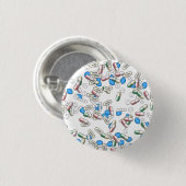 Pill Sprinkles Pattern Ronde Button 3,2 Cm (Voorkant /achterkant)