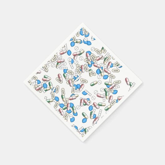 Pill Sprinkles Pattern Servet (Hoek)