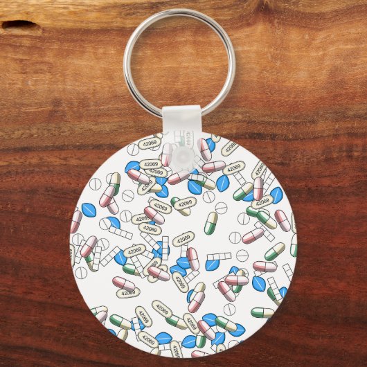 Pill Sprinkles Pattern Sleutelhanger (Achterkant)