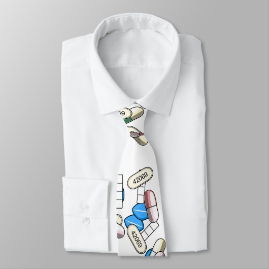 Pill Sprinkles Pattern Stropdas (Gebonden)