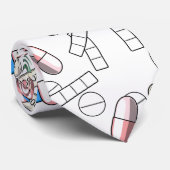 Pill Sprinkles Pattern Stropdas (Opgerold)