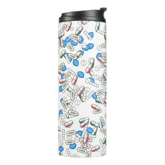 Pill Sprinkles Pattern Thermosbeker (Gedraaid links)