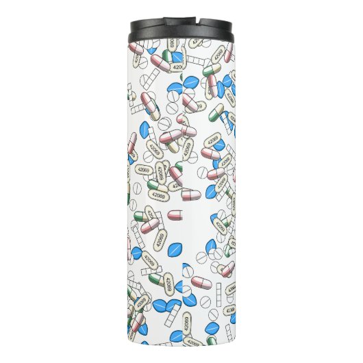 Pill Sprinkles Pattern Thermosbeker (Achterkant)