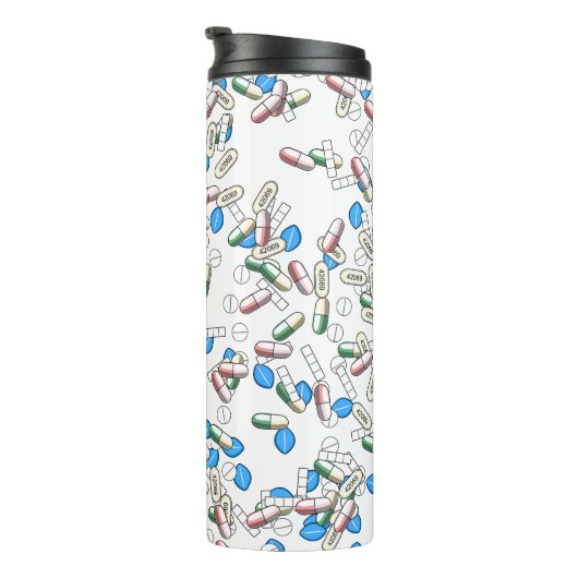 Pill Sprinkles Pattern Thermosbeker (Geroteerd rechts)