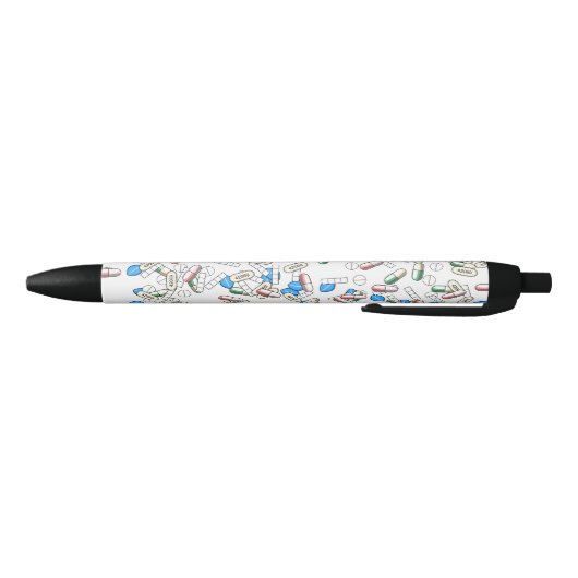 Pill Sprinkles Pattern Zwarte Inkt Pen (Bodem)