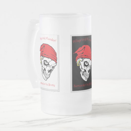 Pillage and Plunder - Surrender the Booty Matglas Bierpul (Voorkant links)