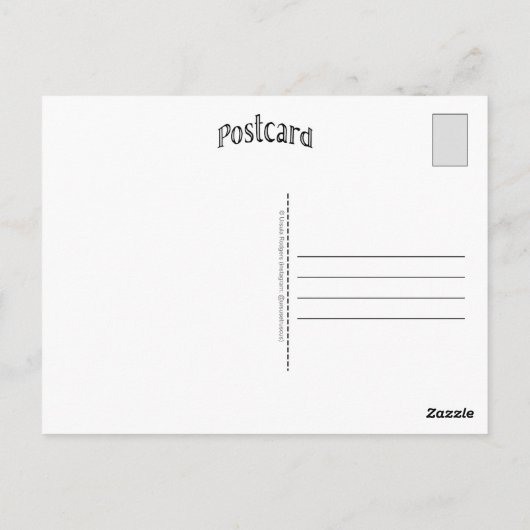 Pillar Postbox Briefkaart (Achterkant)