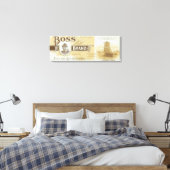 Pillar Rock, Washington, Boss Salmon Label Canvas Afdruk (Insitu (Slaapkamer))