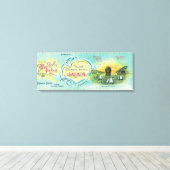 Pillar Rock, Washington Pillar Rock Salmon Canvas Afdruk (Insitu (Houten vloer))