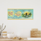 Pillar Rock, Washington Pillar Rock Salmon Poster (Keuken)