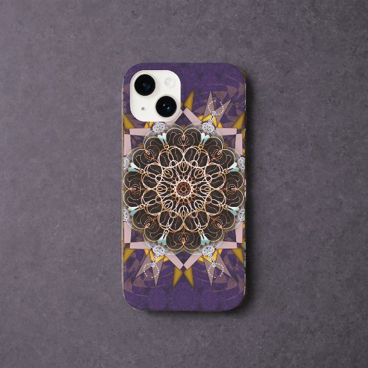 Pillared Thread Tie-In Purpura iPhone 14 Case