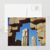 Pillars met gestileerde lotus briefkaart (Voorkant / Achterkant)