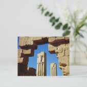Pillars met gestileerde lotus briefkaart (Staand voorkant)