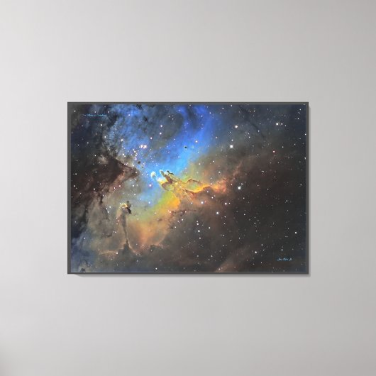 Pillars of Creation - Distinguged Canvas Print (Voorkant)