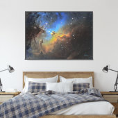 Pillars of Creation - Distinguged Canvas Print (Insitu (Slaapkamer))