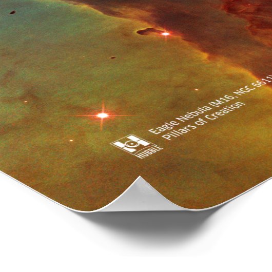 Pillars of Creation. Eagle Nebula - Hubble Poster (Hoek)