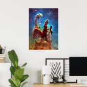 Pillars of Creation. Eagle Nebula - Hubble Poster (Thuiskantoor)