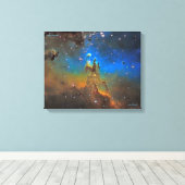 Pillars of Creation Gedetailleerd - Middelgrote ca Canvas Afdruk (Insitu (Houten vloer))