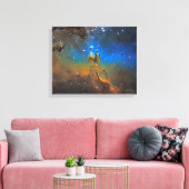 Pillars of Creation Gedetailleerd - Middelgrote ca Canvas Afdruk (Insitu (Woonkamer))