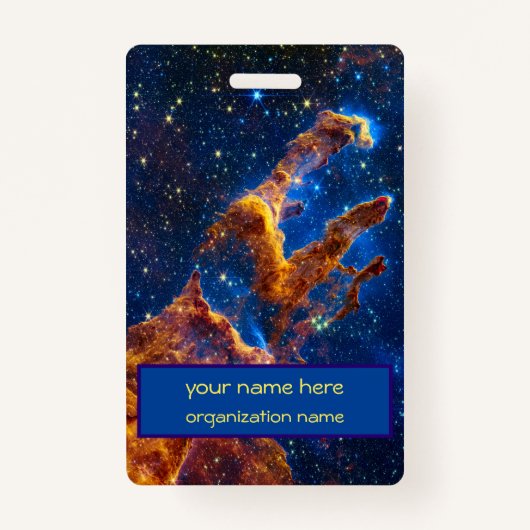 Pillars of Creation - James Webb NIRCam Astronomie Badge (Voorkant)