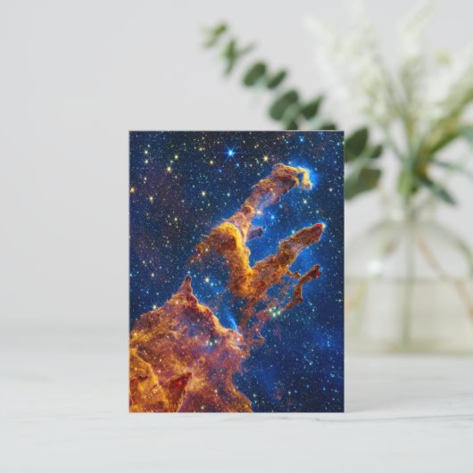 Pillars of Creation - James Webb NIRCam Astronomie Briefkaart (Staand voorkant)