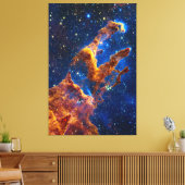 Pillars of Creation - James Webb NIRCam Astronomie Canvas Afdruk (Insitu (Woonkamer))